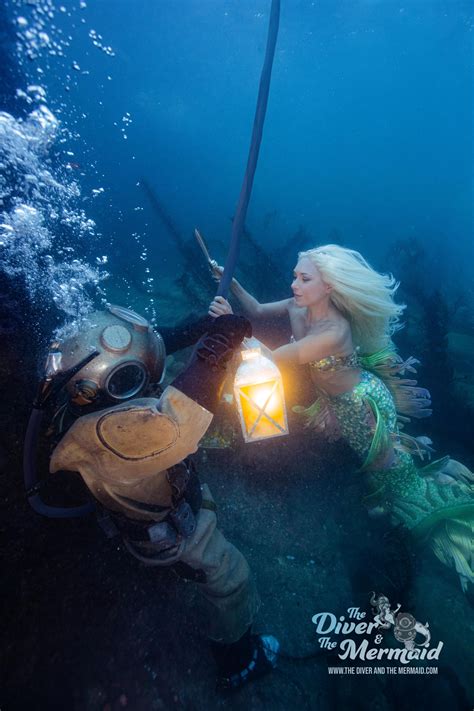 The Diver And The Mermaid Underwater Photography Collaboration