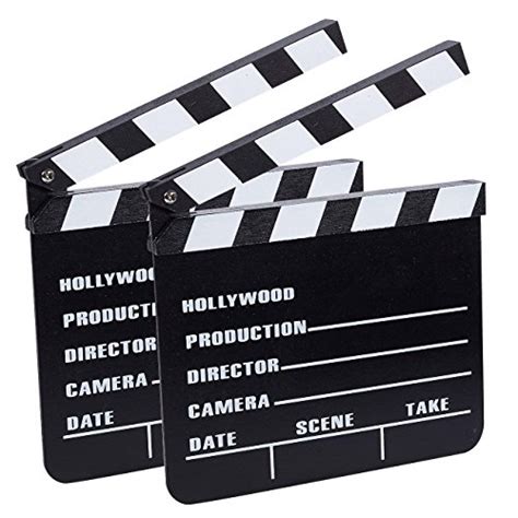 2 Pack Movie Clapboards Hollywood Director Film Slate For Movie Scene