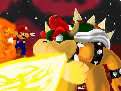 Free Download Mario Vs Bowser By Mama Mario64 On 638x479 For Your