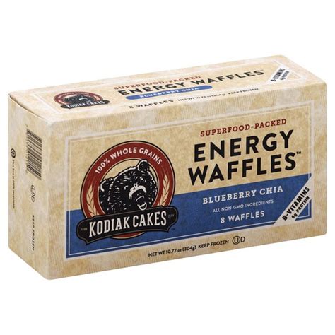 Kodiak cakes were finally introduced to the world one summer day in 1982 when penny clark cook waffles on a preheated, lightly oiled waffle iron until steam stops and waffles are golden brown. Kodiak Cakes Power Waffles Blueberry (8 ct) from Andronico's Community Markets - Instacart