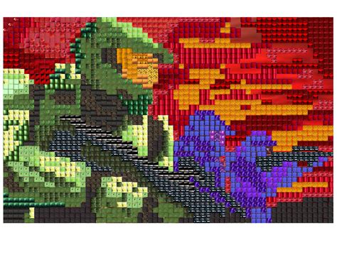 Masterchief Pixel Art By Nightsod On Deviantart