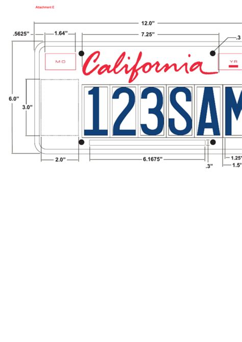 Printable Temporary License Plate Template California Printable Templates