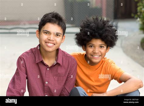 Mixed Race Brothers Hi Res Stock Photography And Images Alamy
