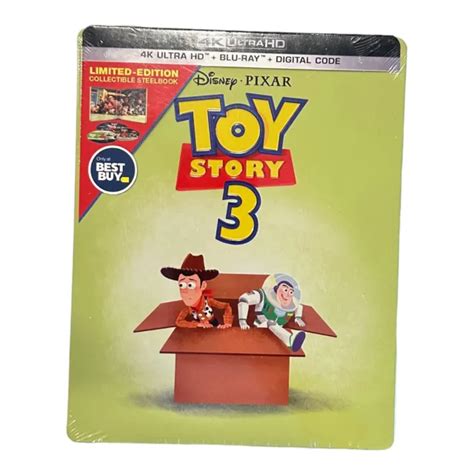 Toy Story 3 Steelbook Edition 4k Ultra Hd Blu Ray Digital Sealed