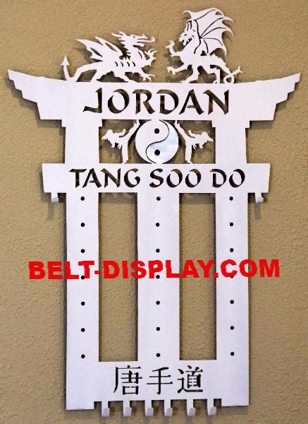 Tang Soo Do Belt Display Kartate Belt Rack Tang Soo Do Belt Rack