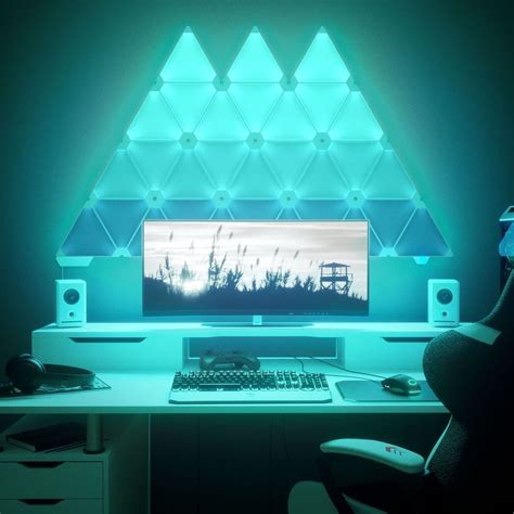 Gaming Room Led Lights Triangle Img Fruittree