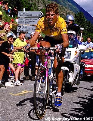 Jan ullrich #8 overtaking richard virenque #11, ullrich would go on to beat virenque by 3 minutes, stage 12, 1997 tour de france. Le Tour '97 (Jan Ullrich)
