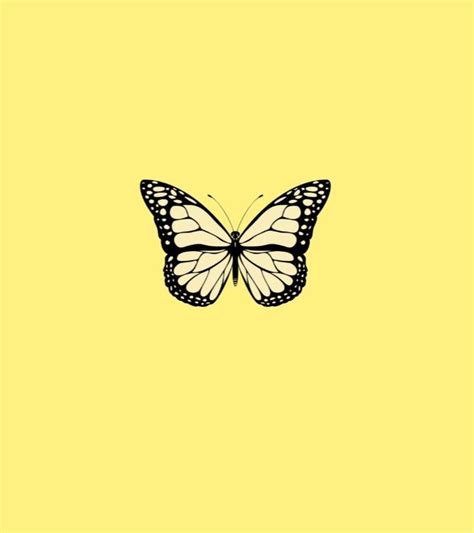 🖤 18 Yellow Butterfly Wallpaper Aesthetic 2022