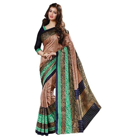 Sonakshi Sarees Multicoloured Bhagalpuri Silk Saree Buy Sonakshi Sarees Multicoloured