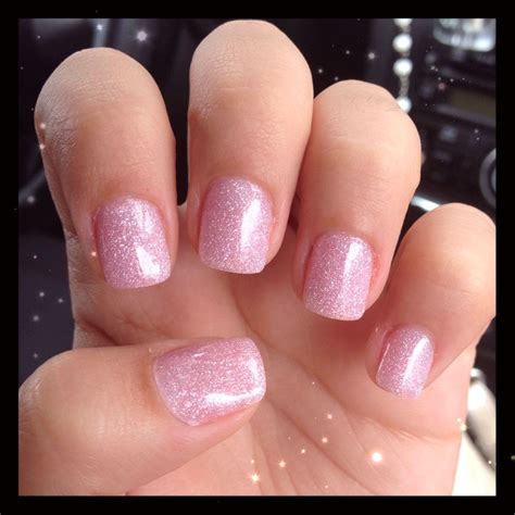 Soft Pink Glitter Nails Why Not Try Adding Just A Stripe Of Pink