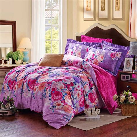 Purple Floral Bedding