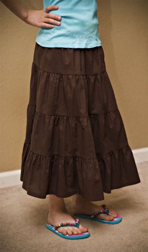 Tiered Peasant Skirt Modest Girl Peasant Skirt Sweet Outfits