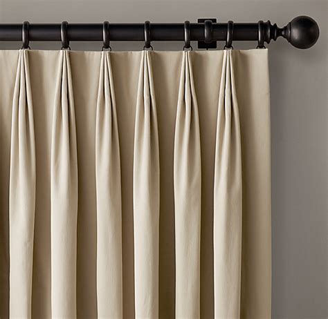Check spelling or type a new query. Custom Brushed Cotton Twill 3-Fold Tailored-Pleat Drapery