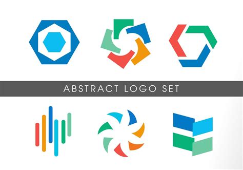 Modern Abstract Shape Colorful Logo Set 941217 Vector Art At Vecteezy