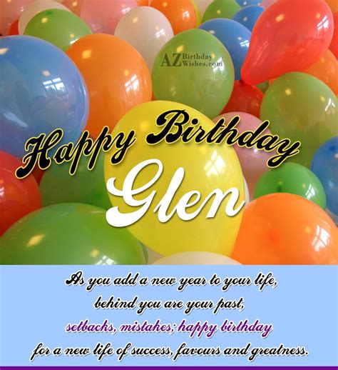 Happy Birthday Glen
