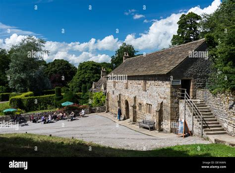 Medieval Manor House Haddon Hall And Grounds Near Bakewell In The Peak