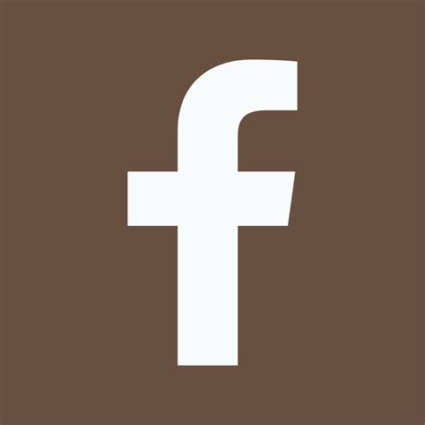 Dark Brown Facebook Icon In 2021 App Icon Design Ios App Icon Design