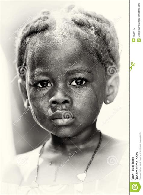 A Little Crying Baby Girl From Ghana Editorial Image
