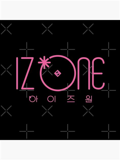 Izone Merch Kpop Izone Official Logo Throw Pillow Rb2607 Korean