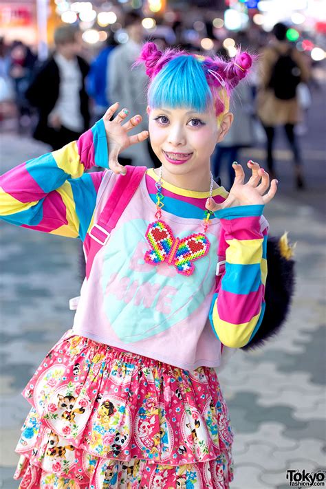 Haruka Kurebayashi And Junnyans Colorful Harajuku Street Fashion