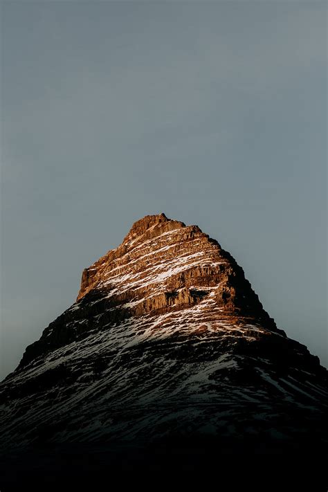 Mountain Peak Snowy Stone Landscape Hd Phone Wallpaper Peakpx