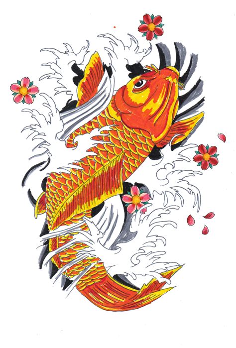 Japanese Koi Fish Drawing At Getdrawings Free Download
