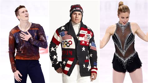2014 Sochi Olypimcs Figure Skaters In Team Usa Uniforms