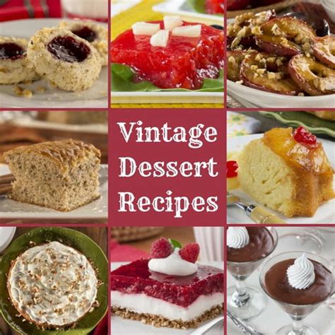 Retro Desserts 16 Vintage Dessert Recipes