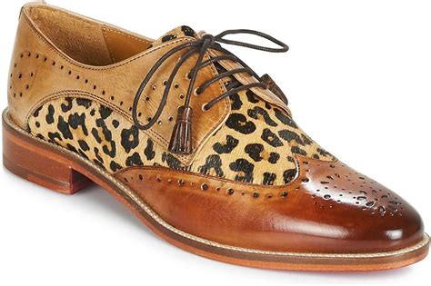Melvin And Hamilton Betty 4 Derby Shoes And Brogue Shoes Women Brownleopard 9