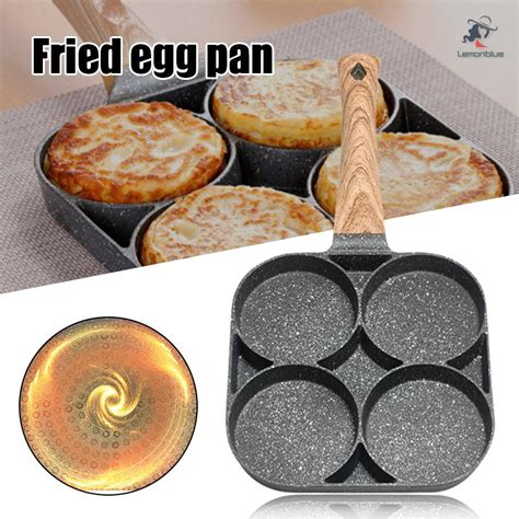 4 Cup Egg Pan With Non Stick Aluminum Coating Egg Frying Pan Pancake