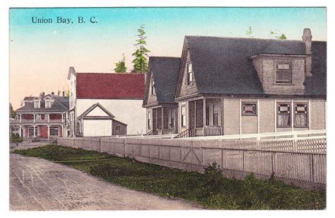 Bc Union Bay Residences Bishop Hotel Fraser And Horne C1900s Ppc