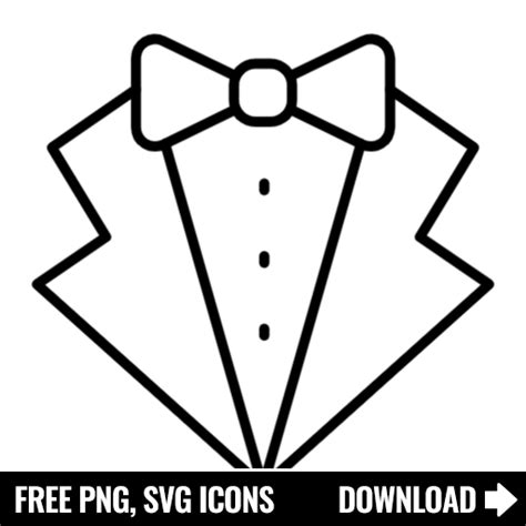 Free Tuxedo Svg Png Icon Symbol Download Image