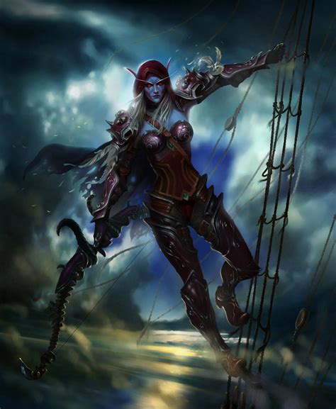 Warrior Archer Elves Sylvanas Windrunner Fantasy Art Wallpapers Hd