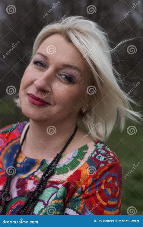 Wistful Middle Aged Woman Posing Stock Photos Free And Royalty Free