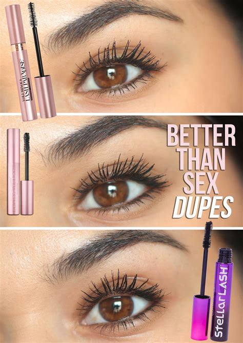 two drugstore dupes for too faced better than sex mascara slashed beauty
