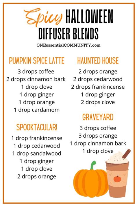 13 Best Halloween Diffuser Blends Free Printable One Essential