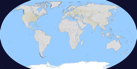 Blank Political Map Of The World With Administrative Divisions