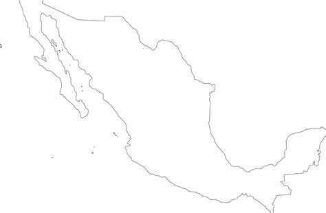 Mapa De Mexico Con Division Politica Sin Nombres Mapa De La Republica PDMREA