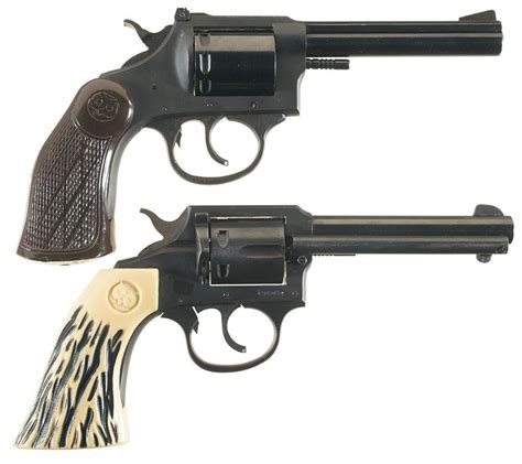 Collectors Lot Of Two Iver Johnson 22 Caliber Double Action Revolvers