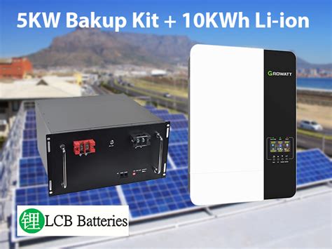 5kw growatt inverter with 10kwh lithium ion battery for back up ian solar pty
