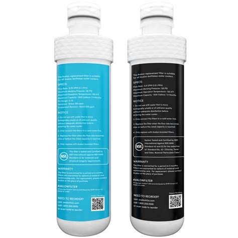 Dual Replacement Filters For Avalon Water Coolers NSF Certified – Avalon US
