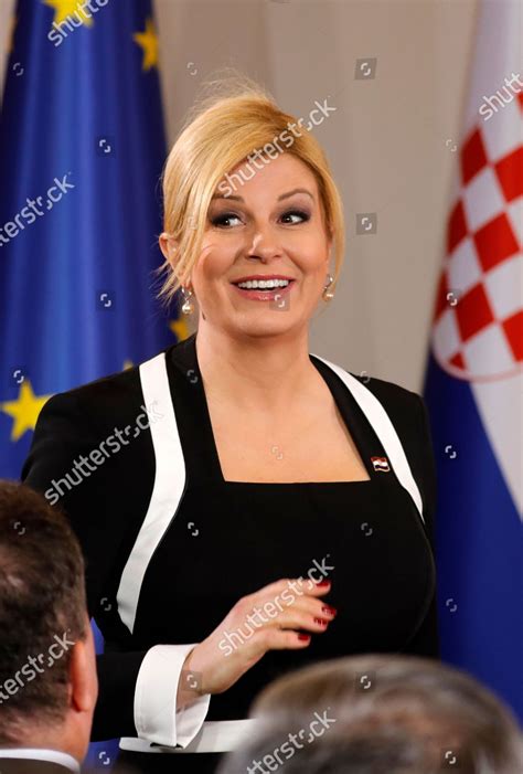 Croatian Former President Kolinda Grabar Kitarovic Redaktionelles
