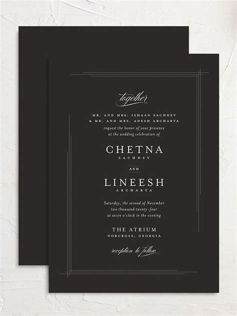 19 Classic Wedding Invitations That Are Truly Timeless