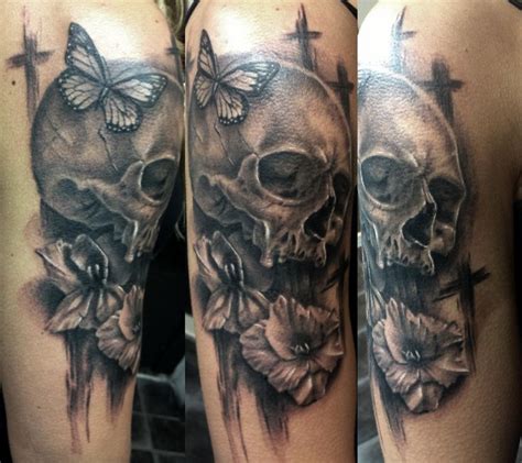 Skull Tattoo By Disse86 On Deviantart Totenkopf Tattoos