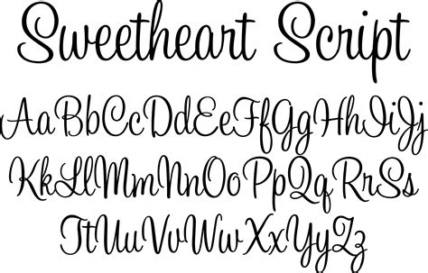 Sweetheart Script Font By Typadelic