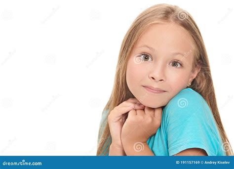 Pretty Eight Year Old Girl Stock Image Image Of Education 191157169
