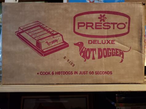 Vintage Presto Deluxe Hotdogger Ld04 Electric Hot Dog Cooker New Open