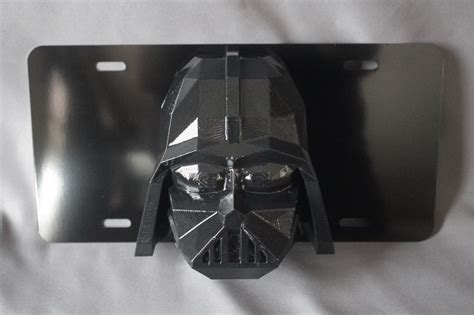 Star Wars Darth Vader License Plate 3d Low Poly Etsy
