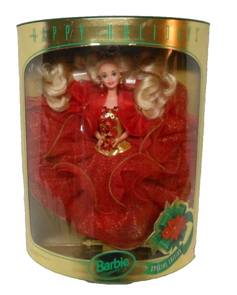 Mattel Happy Holiday Barbie 1993 Special Edition No10824 New In The Box Ebay