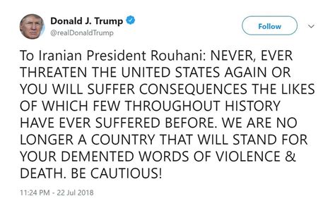Trump’s Iran Tweet And The Long History Of Shouting In All Caps The Washington Post